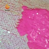 Color Changing Pink and White Reversible Sequins Fabric