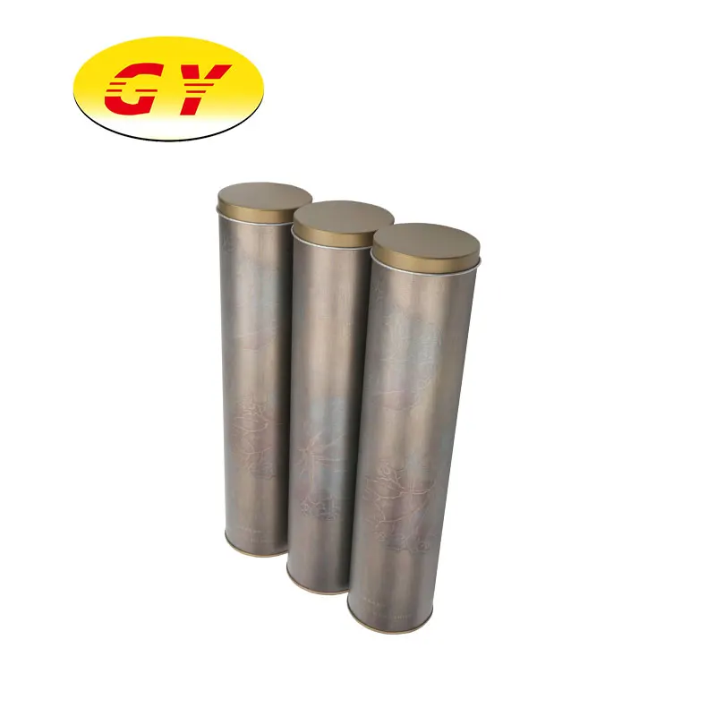 
Round Coffee Black Tea Packaging Metal Storage Tins 