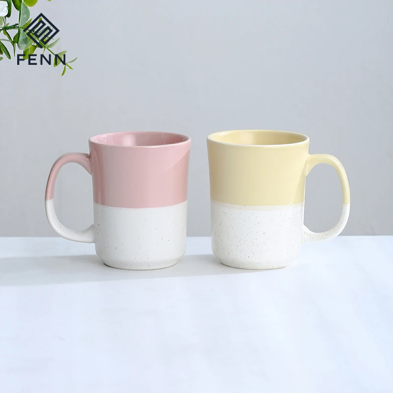 product creative  ins style ceramic coffee mug custom color speckled sesame glaze mug fine porcelain cup mugs-57