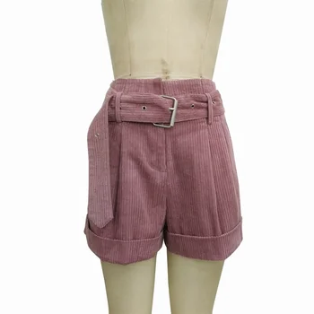 corduroy shorts womens high waisted