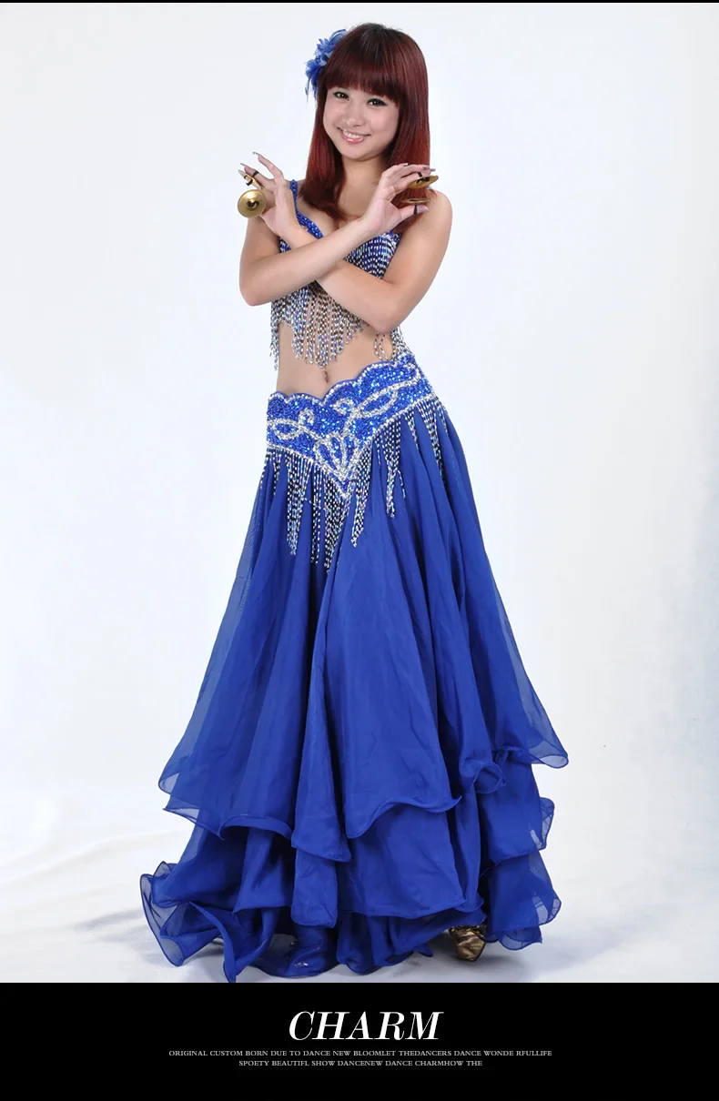 Affordable Professional Blue Belly Dance Costume Belly Dancing Costumes