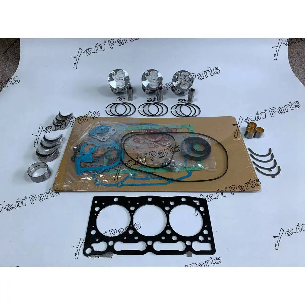D1105 Overhaul Kit With Cylinder Piston Rings Engine Bearing Valves For Kubota Diesel Engine