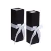 Count Wine & Bottle Gift Boxes Available in 3 Colors, Black Matte with White Ribbon