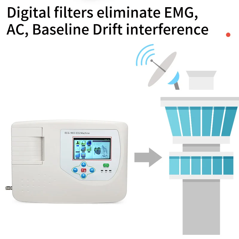 product china digital holter 12 channel ecg apparatus machine device portable electrocardiograph-64