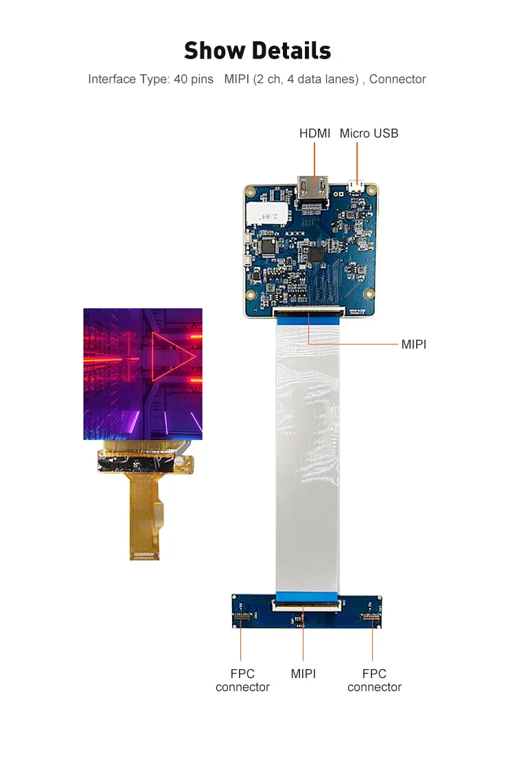 9 英寸 2k ips 液晶硬膜膜屏幕显示面板 ls029b3sx02 mipi 接口与控制