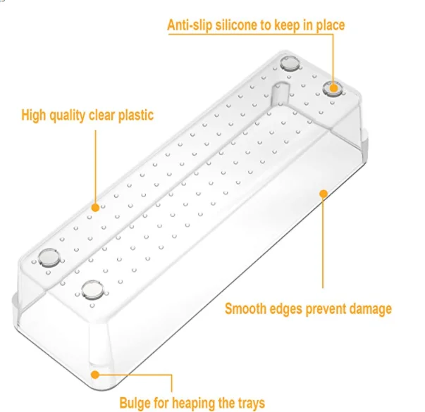 hot sales  plastic  divided Drawer Organizer