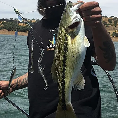 5 Arms Alabama Umbrella Rig Fishing Lure Bait Rigs With Barrel Swivels