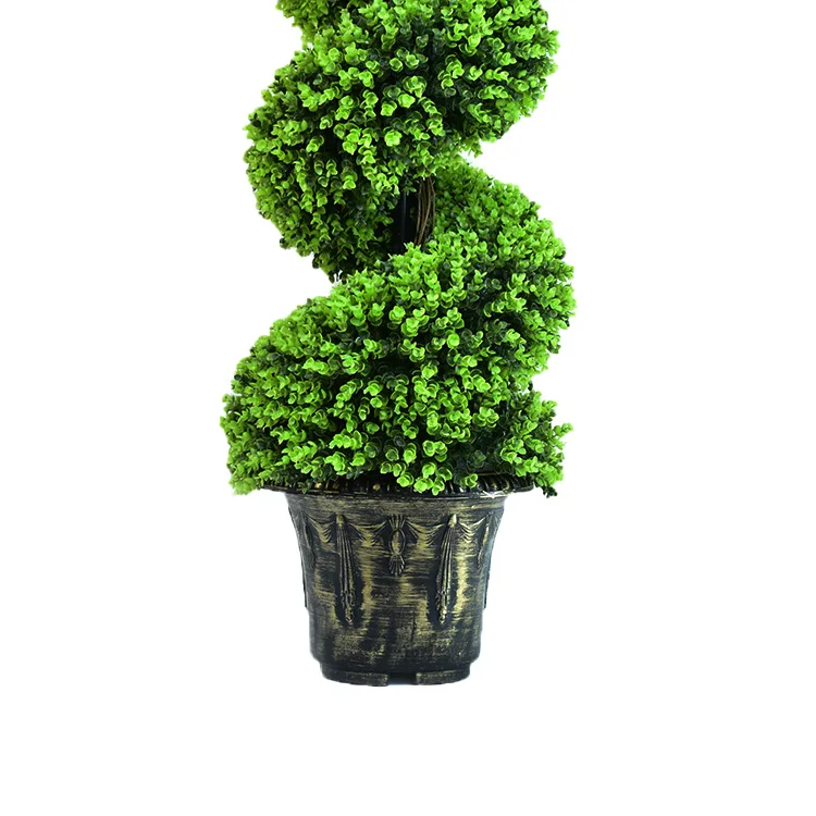 4 Feet New Style Large Artificial Spiral Trees Topiary Boxwood Trees