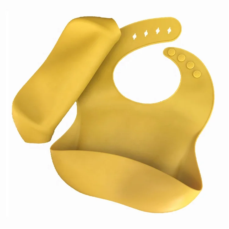 
Food Grade Soft Silicone Bib Easily Clean CPC Passed Waterproof Silicone Baby Bib Bandana manufacturer 