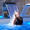 garden outdoor water fountain Stainless steel spa massage waterfall