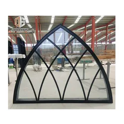 Aluminum double tempered glass three panels sliding stacking door