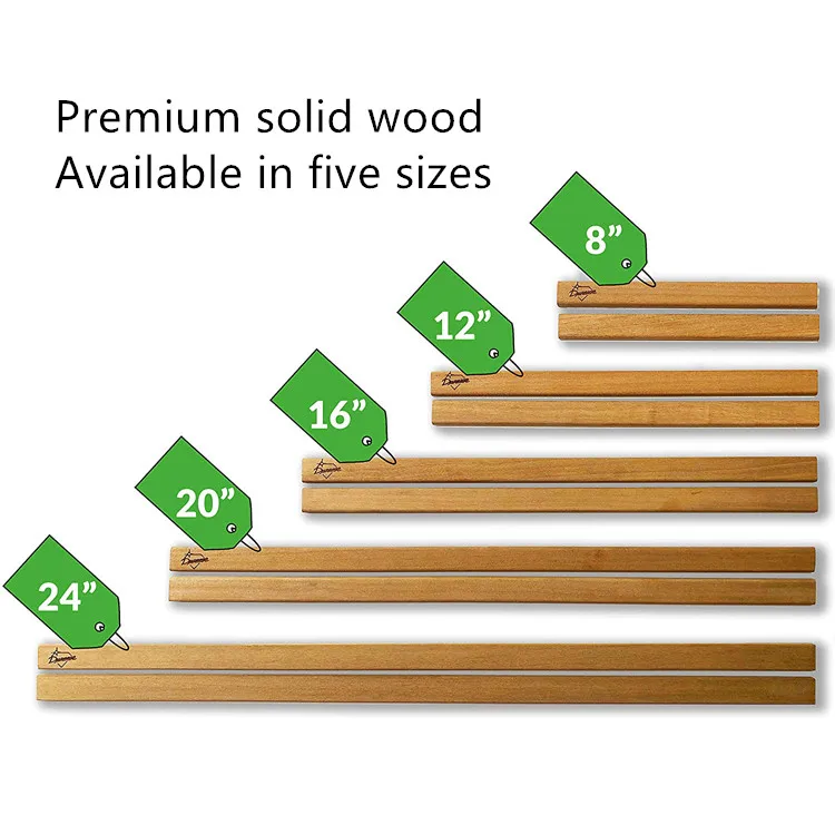 Premium solid wood magnetic poster hanger photo frames