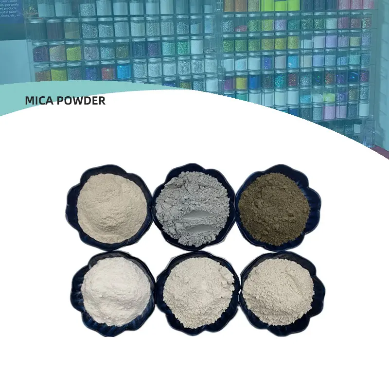 Cheap price dry and wet 325 1000 1250 6000 mesh mica powder color white mica powder sericite  powder manufacture