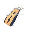 Factory Direct Price Custom Pattern Key Chain Cape Cod Codfish Souvenir Fabric Embroidery Key Tag