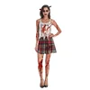 Wholesale 2019 Zombie Short Skirt Cosplay Adult Halloween Women Dresses Sexy Costumes