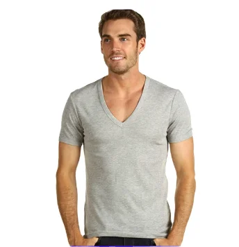 deep v neck shirt men