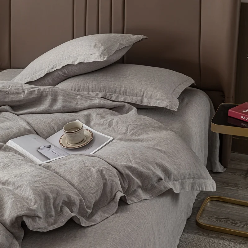 Linen Full Sheets Set 100 Stonewashed French Linen Bed Sheets Deep