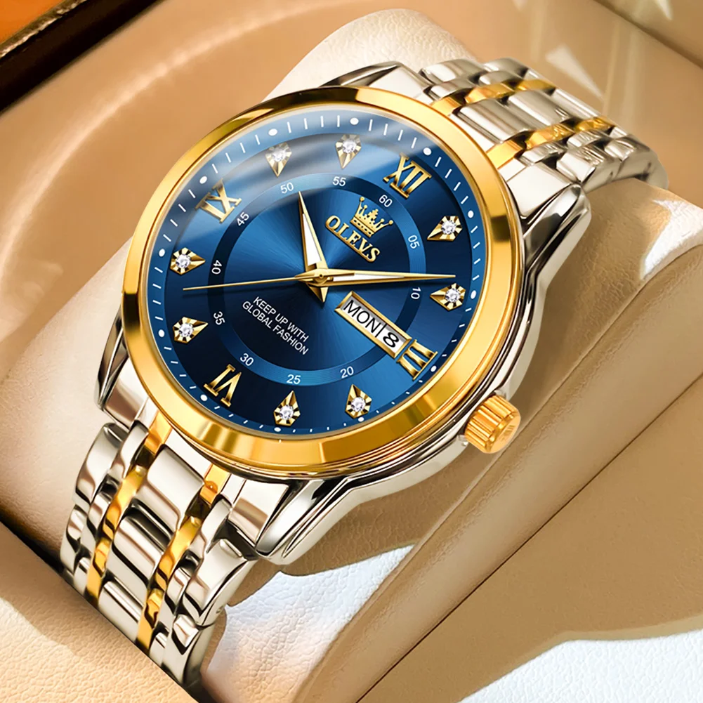 OLEVS 5513 New Arrival Men Quartz Movt Watch 2023 Stainless Steel Waterproof Watch For Men Premium Watches