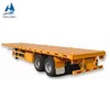 Hot sale 2 Axles Port Widely NEW Truck Semi Towing 20ft Flatbed Container Trailer