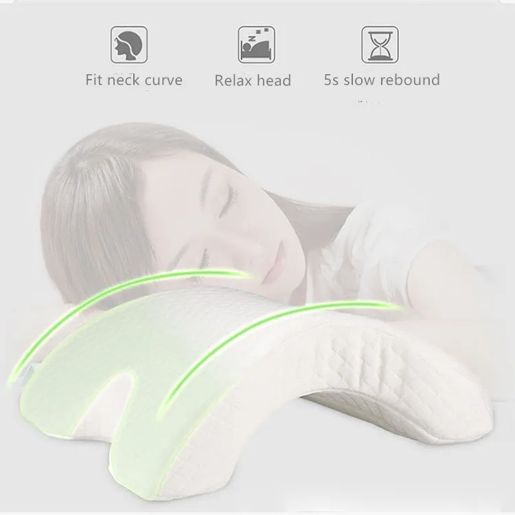 Kingworth Arm Rest U Shape Neck Soft Memory Foam Slow Arm Under Hole