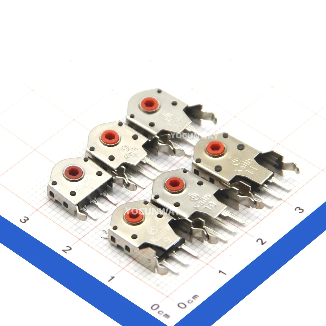 EC11 rotary encoder installed in a flight simulator MCP panel with custom 3D-printed knob