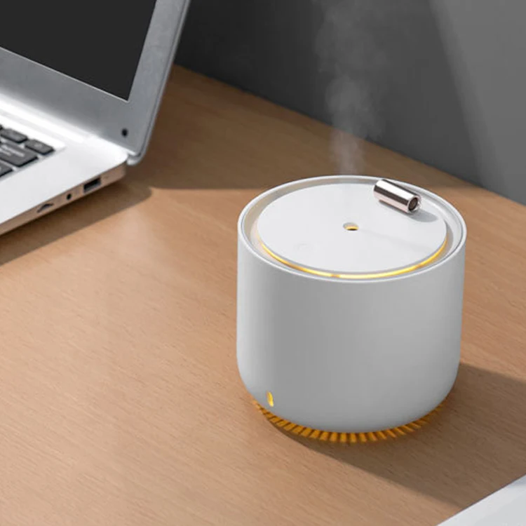小巧可爱的圆形电 h2o 便携可爱空气加湿器婴儿