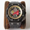 JF AP diver noob watch red Oak Offshore 26290 series red dial AR watch