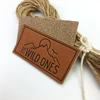 Bag accessory real leather label custom Embossing techniques main real leather label jacket patches
