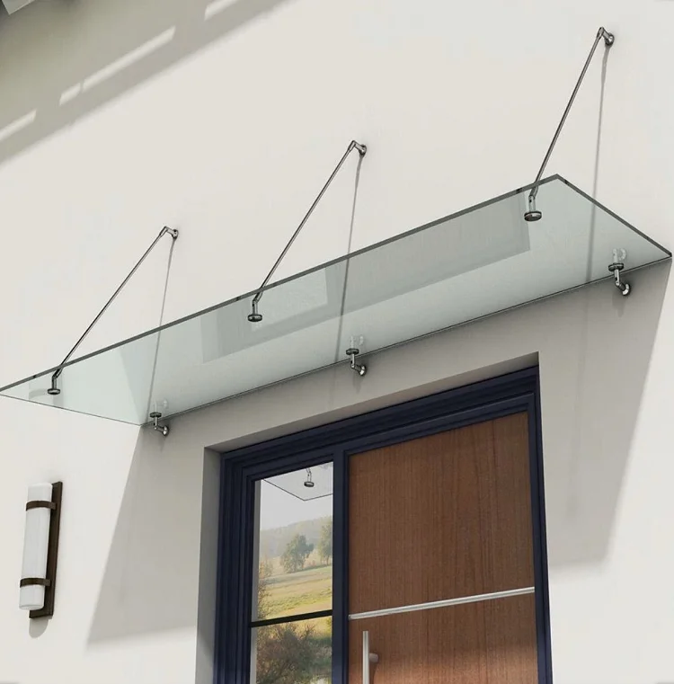 Stainless Steel Glass Door Canopy Kit For Door Porches Buy Glass