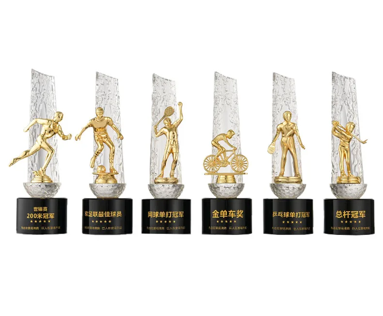 product sport trophies for soccer  basketball riding swimming judo crystal awards for souvenir-32