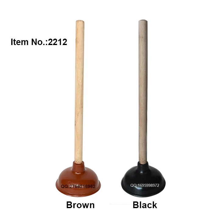 Hq2212 Bathroom Cleaning 14cm Rubber Toilet Plunger With Pvc Coated
