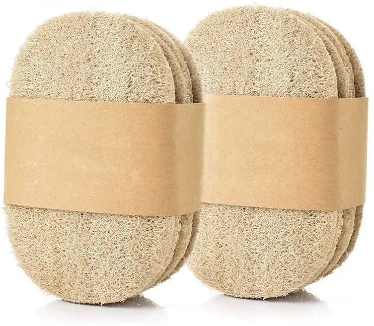 100 Natural Biodegradable Plant Loofah Kitchen Cleaning Sponge Dish