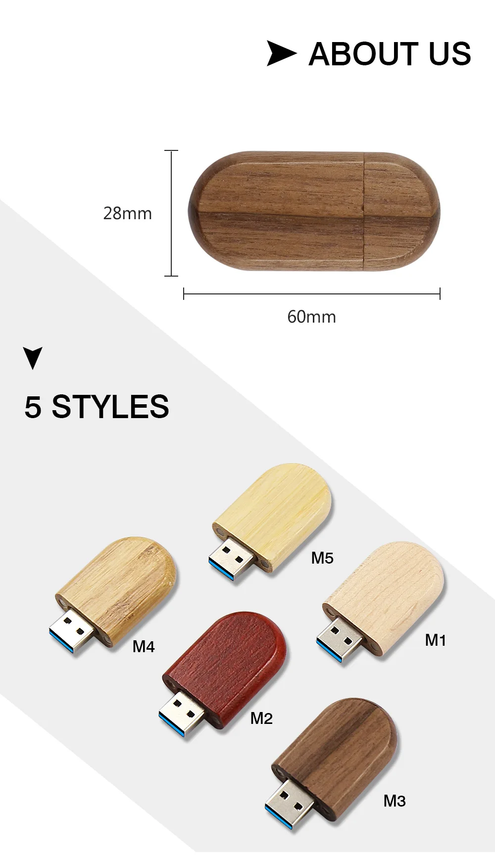 Factory bulk sale custom mini 3.0 64gb wooden usb flash drive - ANKUX.COM