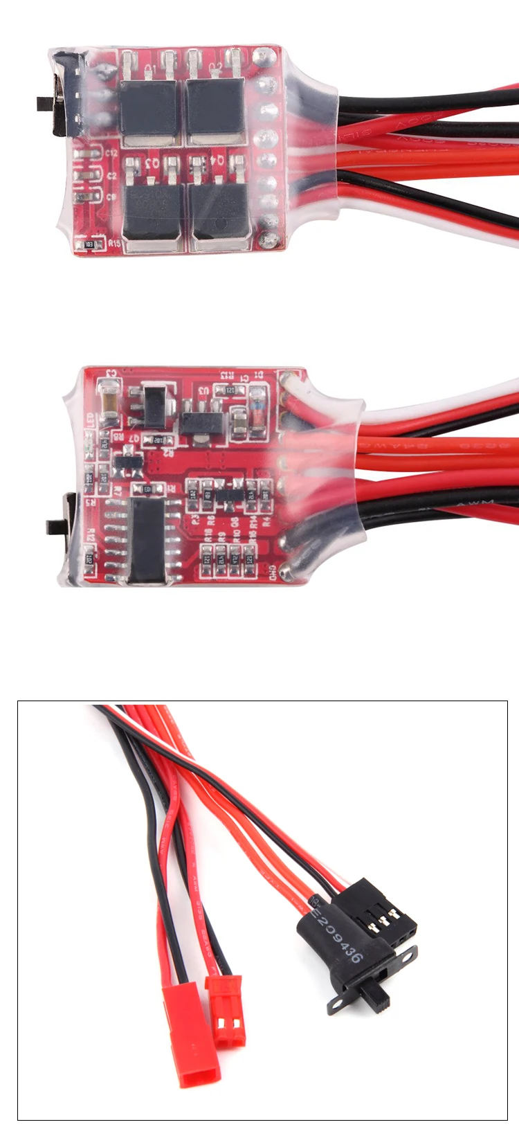 Rc Esc 20a/30a Brush Motor Speed Controller W/ Brake For Rc Car Boat