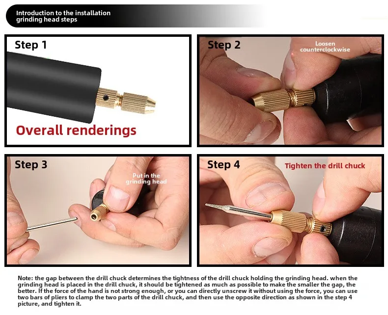 USB Crystalline Glue DIY Electric Drill with Pearl Hand Drill Small Electric Drill for Horn Nails-Hardware Product