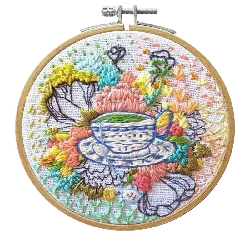 Diy Ribbon Embroidery Set For Beginner Needlework Kits Europe Town