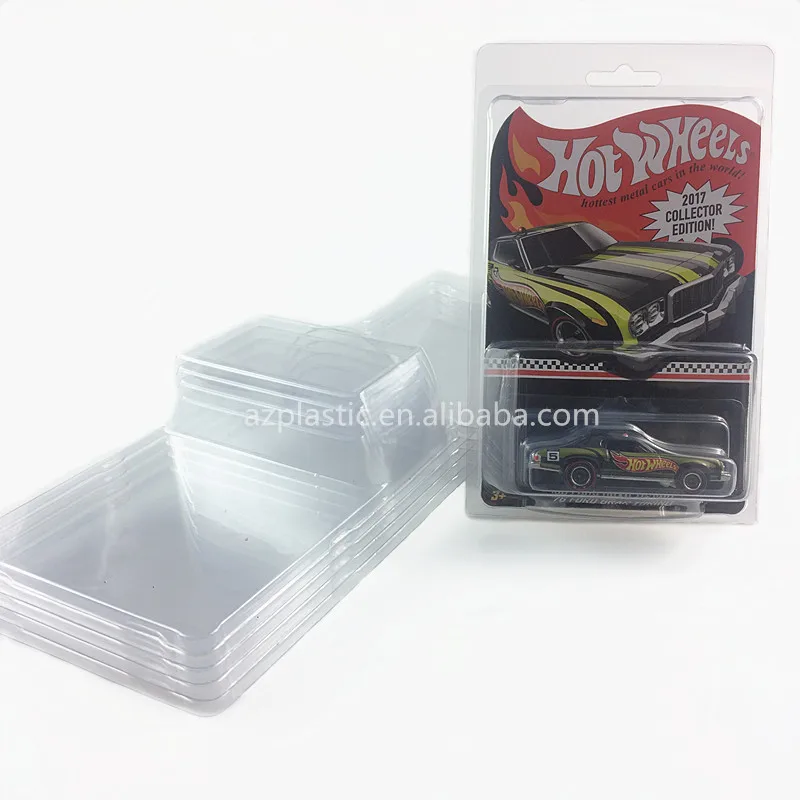 Clear Pet Pvc Plastic Toy Car Hot Wheels Protector Case Hard Clamshell