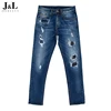 Jeans colombiano Vintage Five pocket denim mens ripped pants work jeans basic heavy duty private label jeans for men
