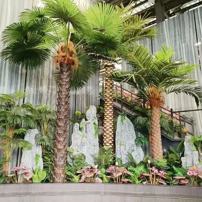 Make Cheap Outdoor Artificial Date Palm Tree and Tissue Culture Date Palm  for Sale