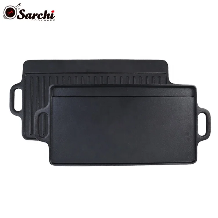 Camp Double Sided Reversible Cast Iron Bbq Grill Pan For Sale Buy