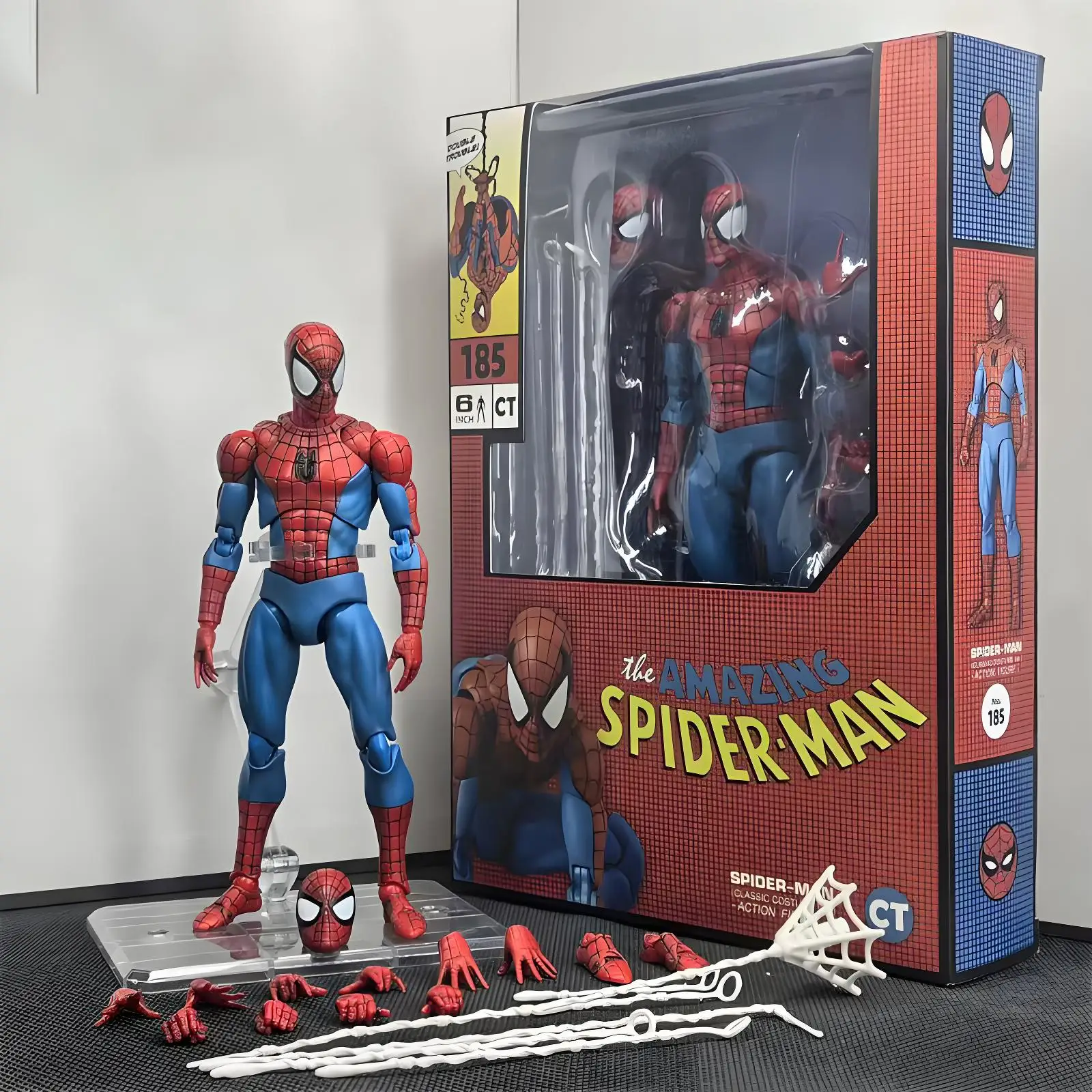 Spiderman Mafex 185 Classic Costume Ver Miles Morales 2099
