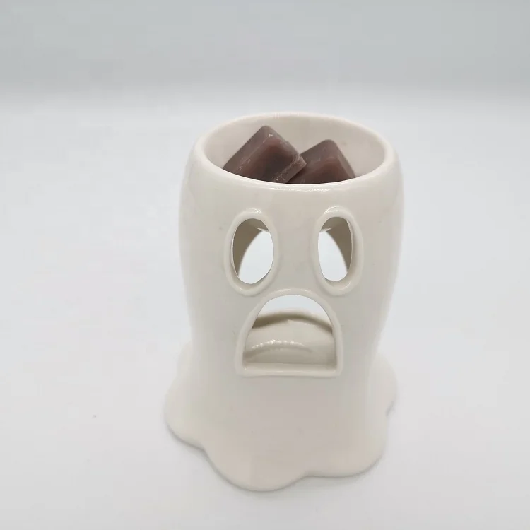 Halloween Decorations Ceramic Wax Burner Ghost Style Of Candle Warmer ...