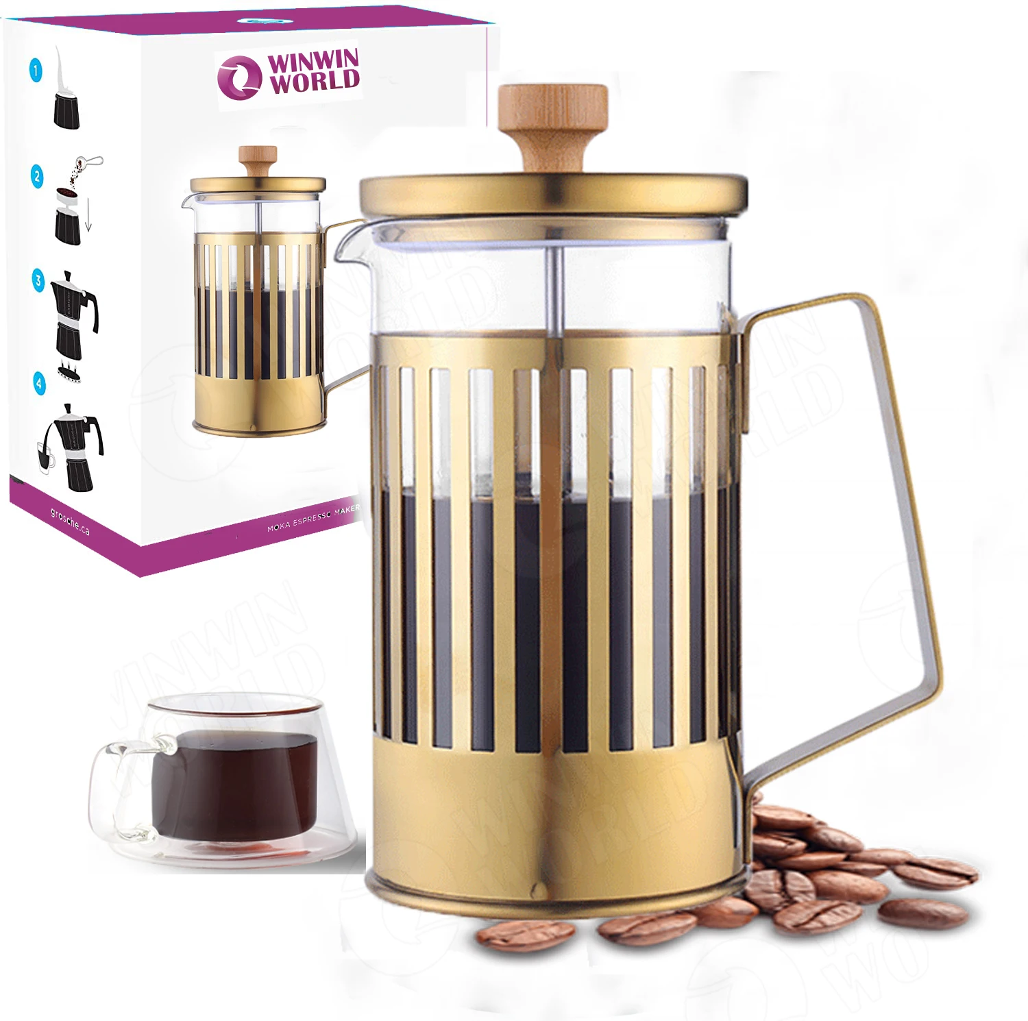 Portaal Pedagogie arm Eco-friendly Electroplate Gold French Press Coffee Maker 350ml,Disposable French  Press Tea And Coffee Plunger - Buy Electroplate French Press Coffee  Maker,Electroplate French Press Coffee Maker Plunger,Disposable  Electroplate French Press Coffee Maker ...