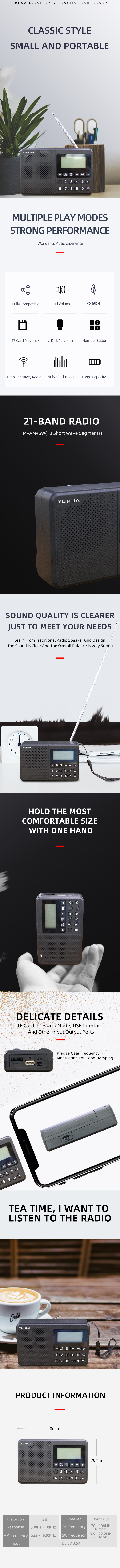 For Outdoor AM/FM Radio Customized OEM Waterproof Mini Hands-Free Speaker Portable Wireless Speaker - ANKUX.COM
