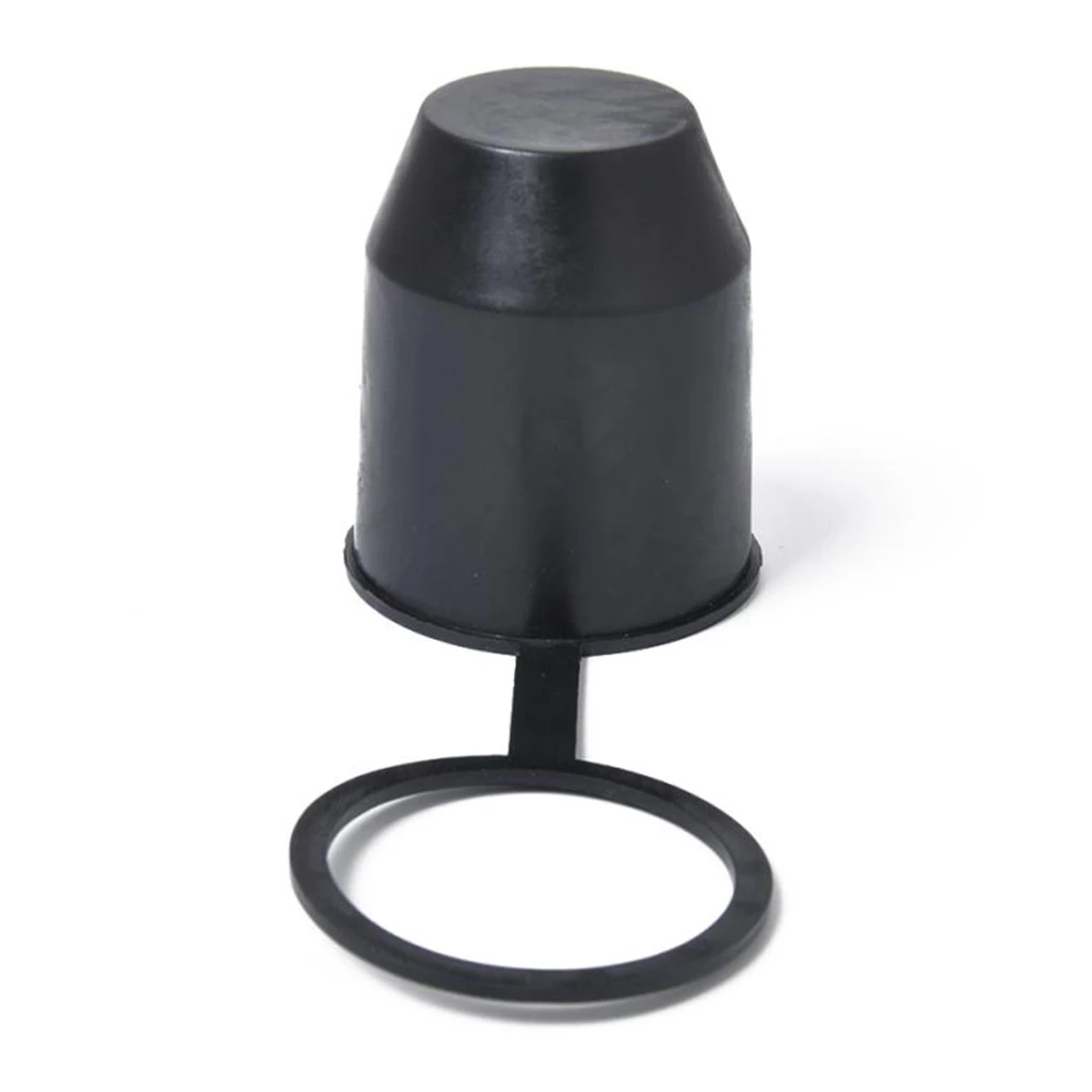 2x 50mm Gray Tow Ball bar Cover Cap Towing Car Caravan Trailer Towball Hitch x2