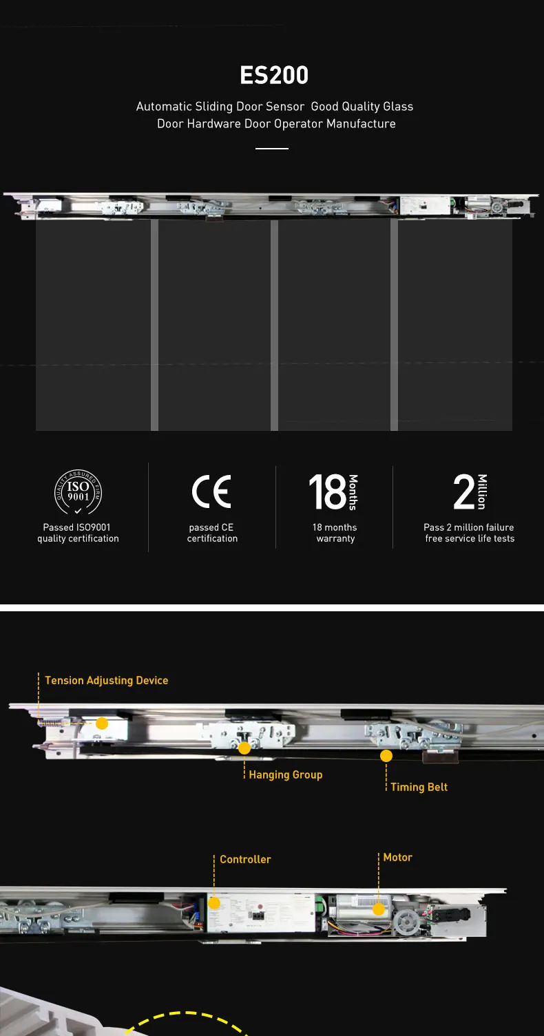 Easy To Install Automated Glide Door With Sensor For Glass Sliding Door