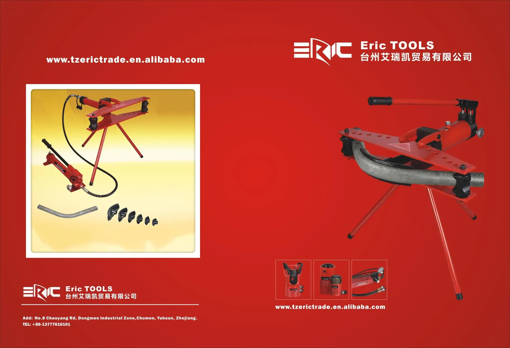 90 Degree Portable Pipes Bending Tools Electric Hydraulic Iron Tube Pro