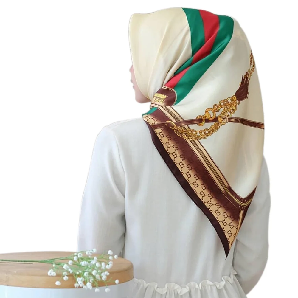 批发马来西亚设计穆斯林头巾女士tudung印花bufanda围巾仿真丝围巾