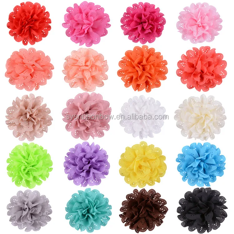 Carnation ribbon flower decorative for dress