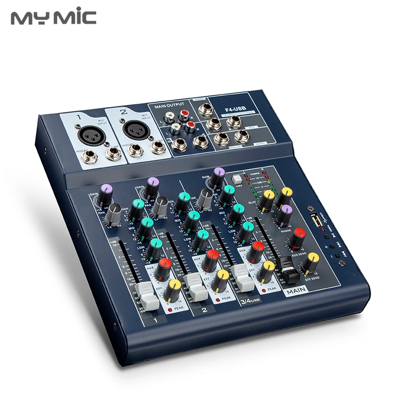 New Model F4 Mixer Audio Professional Digital Interface Sound Card With ...